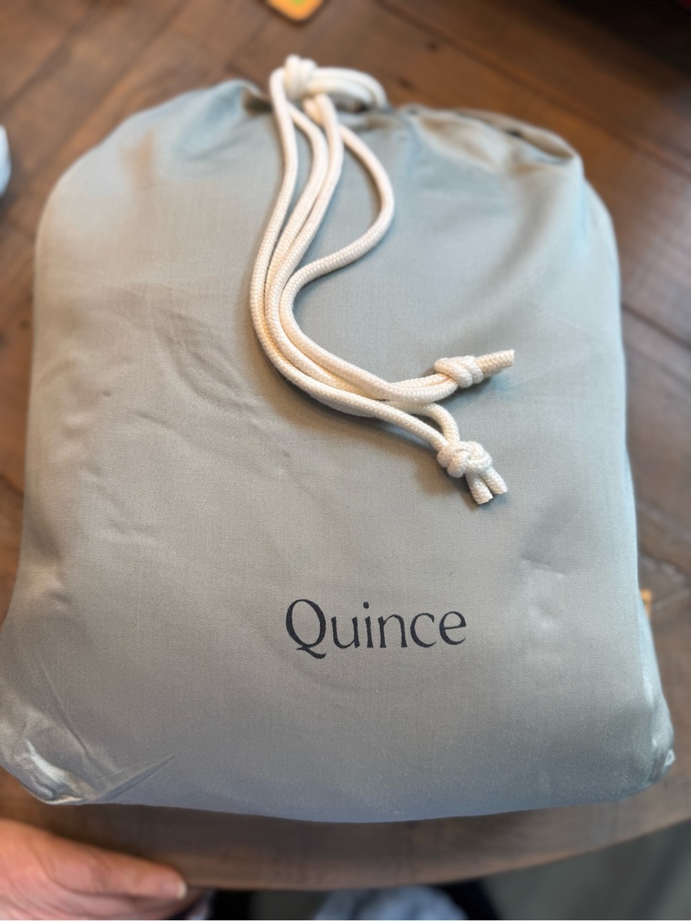 Quince Bamboo King/Cal King Duvet Set - Eucalyptus (Light Sage Green) - Picture 2 of 3
